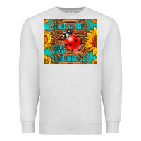 Oatmeal Heather just a girl who loves ladybugs Premium Sweatshirt - LillyAllenDesigns