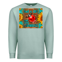 Seafoam just a girl who loves ladybugs Premium Sweatshirt - LillyAllenDesigns
