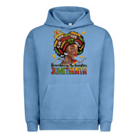 Pigment Pebble Blue remembering my ancestors juneteenth Urban Hoodie - LillyAllenDesigns