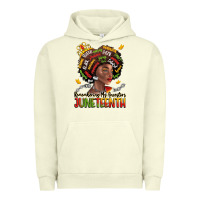 Pigment Pistachio remembering my ancestors juneteenth Urban Hoodie - LillyAllenDesigns