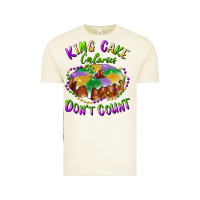 Vintage Arctic mardi gras king cake calories don't count Vintage Tee - RanaPortraitStore
