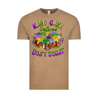 Mardi Gras King Cake Calories Don't Count Vintage Tee | Teevron