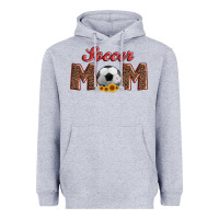 Heather Grey soccer mom with ball and sunflower Heavyweight Hoodie - Artiststas