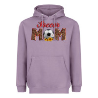 Lavender soccer mom with ball and sunflower Heavyweight Hoodie - Artiststas