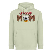 Matcha soccer mom with ball and sunflower Heavyweight Hoodie - Artiststas