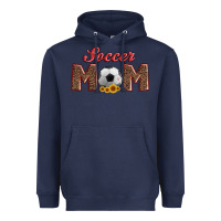 Navy soccer mom with ball and sunflower Heavyweight Hoodie - Artiststas