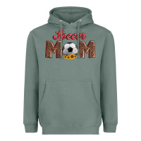 Sage soccer mom with ball and sunflower Heavyweight Hoodie - Artiststas