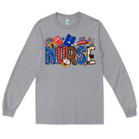 Heather Grey American Nurse Long Sleeve Tee - Neo Western