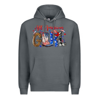 Rock all american girl Premium Hoodie - NancyCooperArtShop