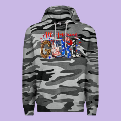 All American Girl Premium Hoodie Designed By Nancycooperartshop