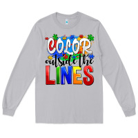 Moon Dust color outside the lines Long Sleeve Tee - AdoDesignShop