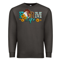 Smoke Western Farm Life Rooster Head Premium Sweatshirt - LillyAllenDesigns
