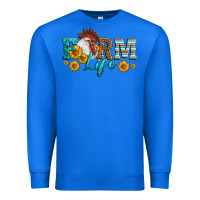 True Royal Western Farm Life Rooster Head Premium Sweatshirt - LillyAllenDesigns