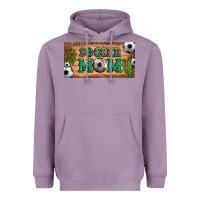 Soccer Mom With Ball And Cactus And Serape Licanse Plate Heavyweight Hoodie | Teevron