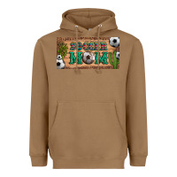 Toasted Coconut soccer mom with ball and cactus and serape licanse plate Heavyweight Hoodie - Artiststas