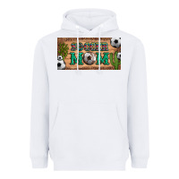 White soccer mom with ball and cactus and serape licanse plate Heavyweight Hoodie - Artiststas