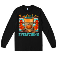 Black pumpkin spice everything Long Sleeve Tee - HRA Design Shop