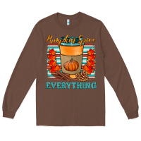 Chestnut pumpkin spice everything Long Sleeve Tee - HRA Design Shop