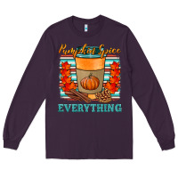 Plum pumpkin spice everything Long Sleeve Tee - HRA Design Shop