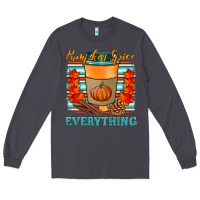 Smoke pumpkin spice everything Long Sleeve Tee - HRA Design Shop