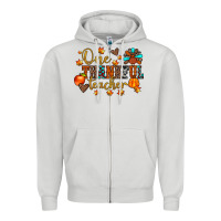 One Thankful Teacher Zipper Hoodie | Teevron