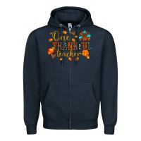 Navy one thankful teacher Zipper Hoodie - JahusDesignShop