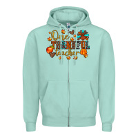 Seafoam one thankful teacher Zipper Hoodie - JahusDesignShop
