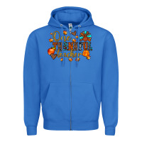 True Royal one thankful teacher Zipper Hoodie - JahusDesignShop