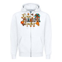 White one thankful teacher Zipper Hoodie - JahusDesignShop