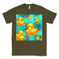 Army Green rubber duck seamless pattern Classic Tee - HRA Design Shop
