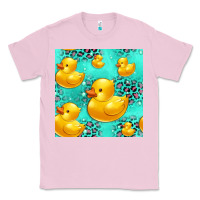Bubblegum Pink rubber duck seamless pattern Classic Tee - HRA Design Shop
