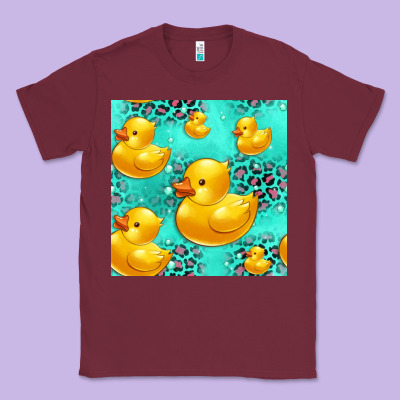 Rubber Duck Seamless Pattern Classic Tee Designed By Hra Design Shop