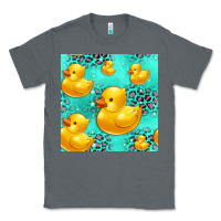 Charcoal Heather rubber duck seamless pattern Classic Tee - HRA Design Shop