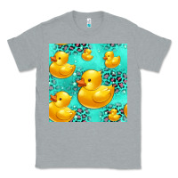 Heather Grey rubber duck seamless pattern Classic Tee - HRA Design Shop