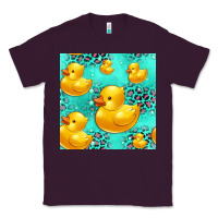 Plum rubber duck seamless pattern Classic Tee - HRA Design Shop