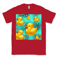 Red rubber duck seamless pattern Classic Tee - HRA Design Shop