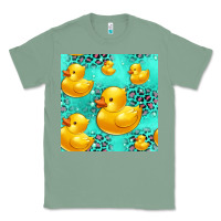 Sage rubber duck seamless pattern Classic Tee - HRA Design Shop