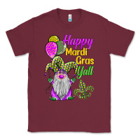 Burgundy happy mardi gras y'all Classic Tee - BarkalooDesign