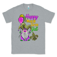 Heather Grey happy mardi gras y'all Classic Tee - BarkalooDesign
