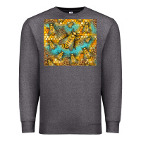 Charcoal Heather Bumble Bees Premium Sweatshirt - LillyAllenDesigns