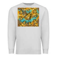 Dove Grey Bumble Bees Premium Sweatshirt - LillyAllenDesigns