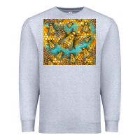Heather Grey Bumble Bees Premium Sweatshirt - LillyAllenDesigns