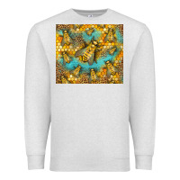 Oatmeal Heather Bumble Bees Premium Sweatshirt - LillyAllenDesigns
