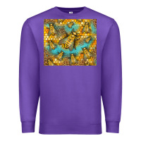 Purple Bumble Bees Premium Sweatshirt - LillyAllenDesigns