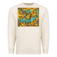 Sandshell Bumble Bees Premium Sweatshirt - LillyAllenDesigns