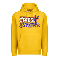 Lemon stars and stripes Premium Hoodie - NancyCooperArtShop