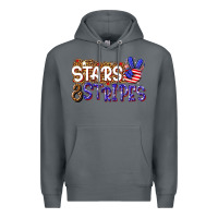 Rock stars and stripes Premium Hoodie - NancyCooperArtShop