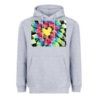 Heather Grey tie dye hearth shaped race flag background 3200x2400 Heavyweight Hoodie - AdoDesignShop