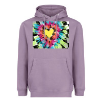 Lavender tie dye hearth shaped race flag background 3200x2400 Heavyweight Hoodie - AdoDesignShop