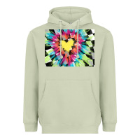 Matcha tie dye hearth shaped race flag background 3200x2400 Heavyweight Hoodie - AdoDesignShop